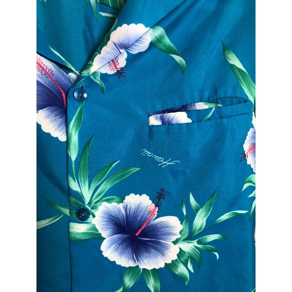 Vtg Men's Helena's Made in USA Hawaiian SS Shirt Sz LG Button Up - Picture 3 of 6